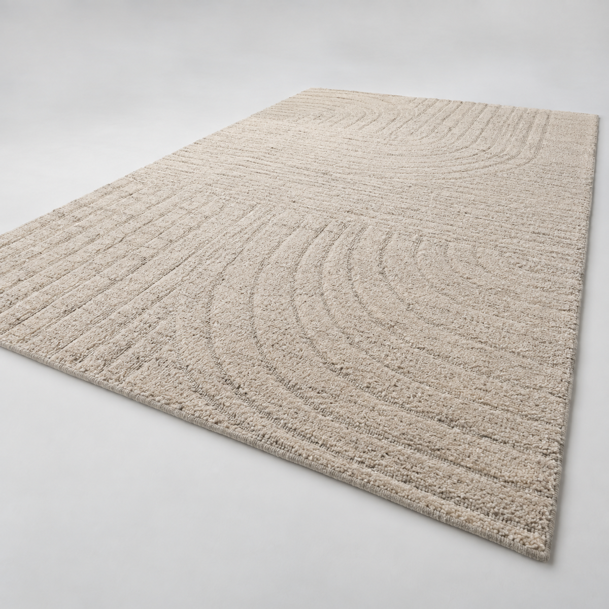Wollteppich rund 300 cm – originale Detailansicht